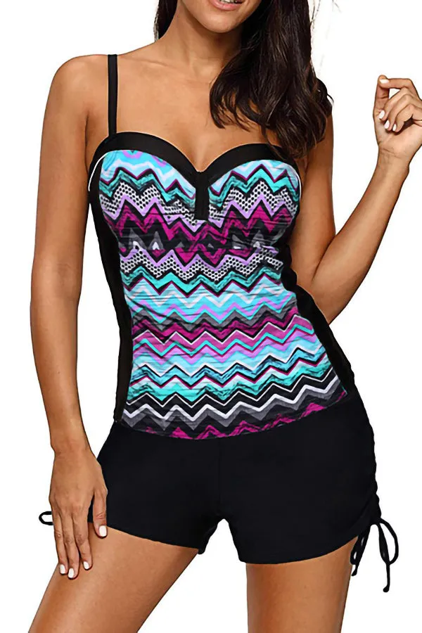 Beach Conservative Split Swimwear