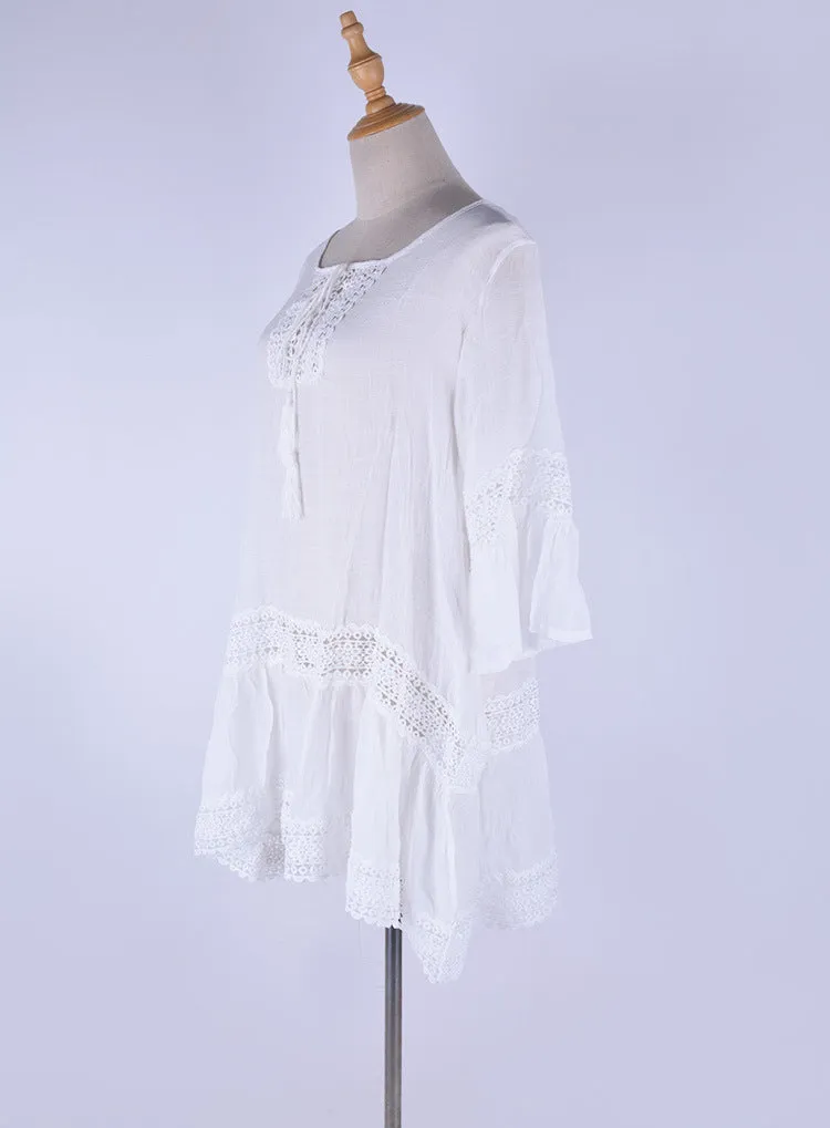 Beach Dress Large Holiday Dress Bikini Blouse