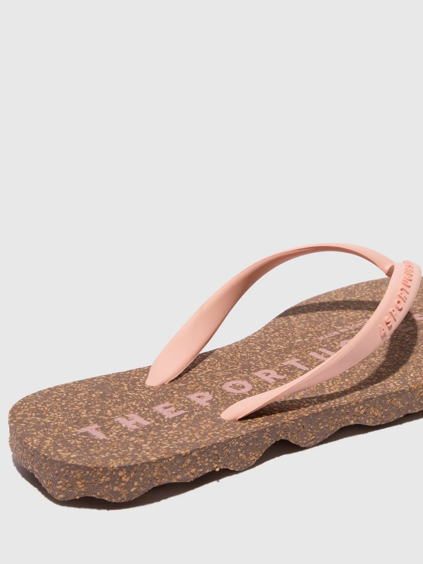 Beach Flip-Flops BASE Pink Rubber Strap