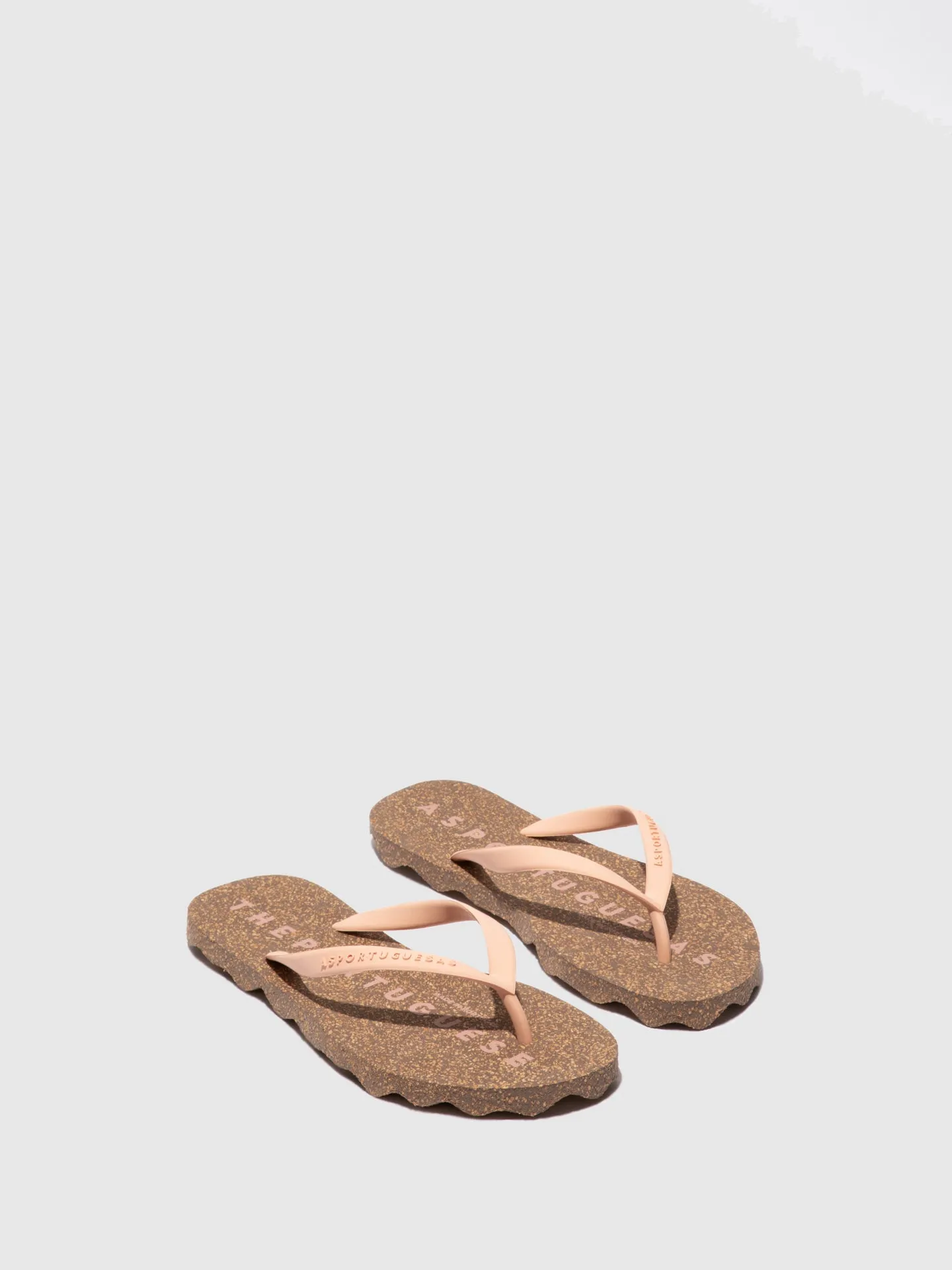 Beach Flip-Flops BASE Pink Rubber Strap