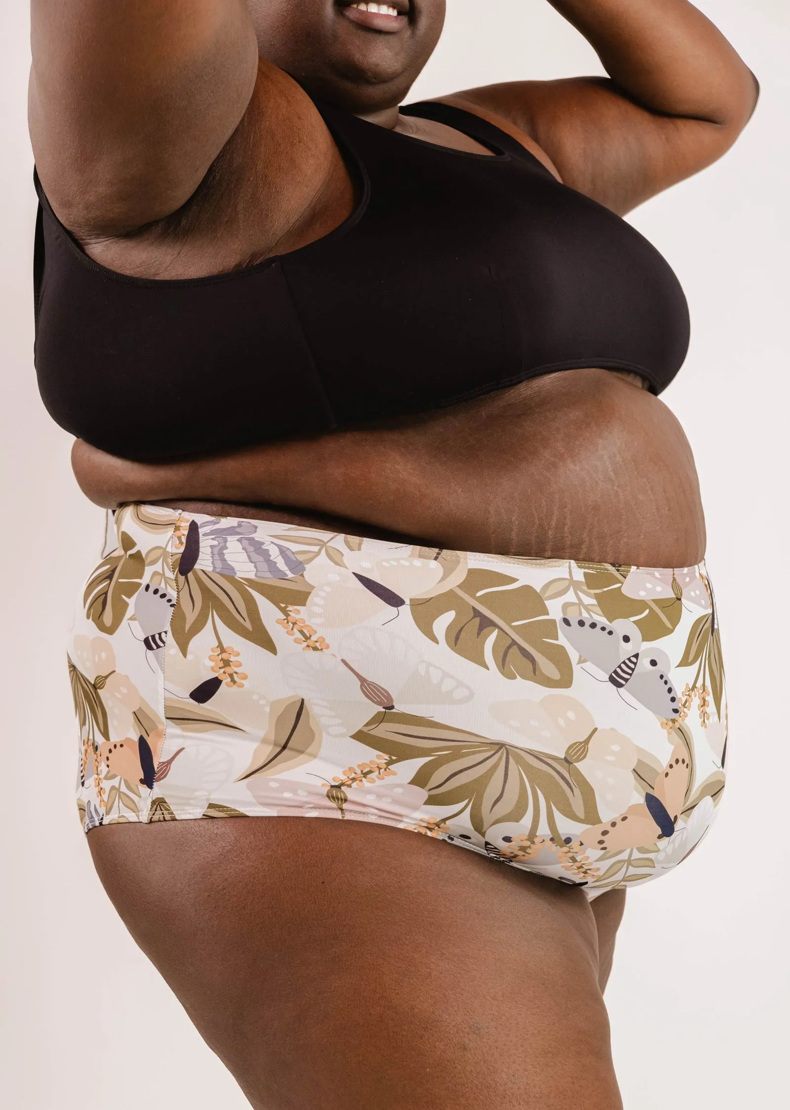 Bermudes Mariposa extra high waisted bikini bottom