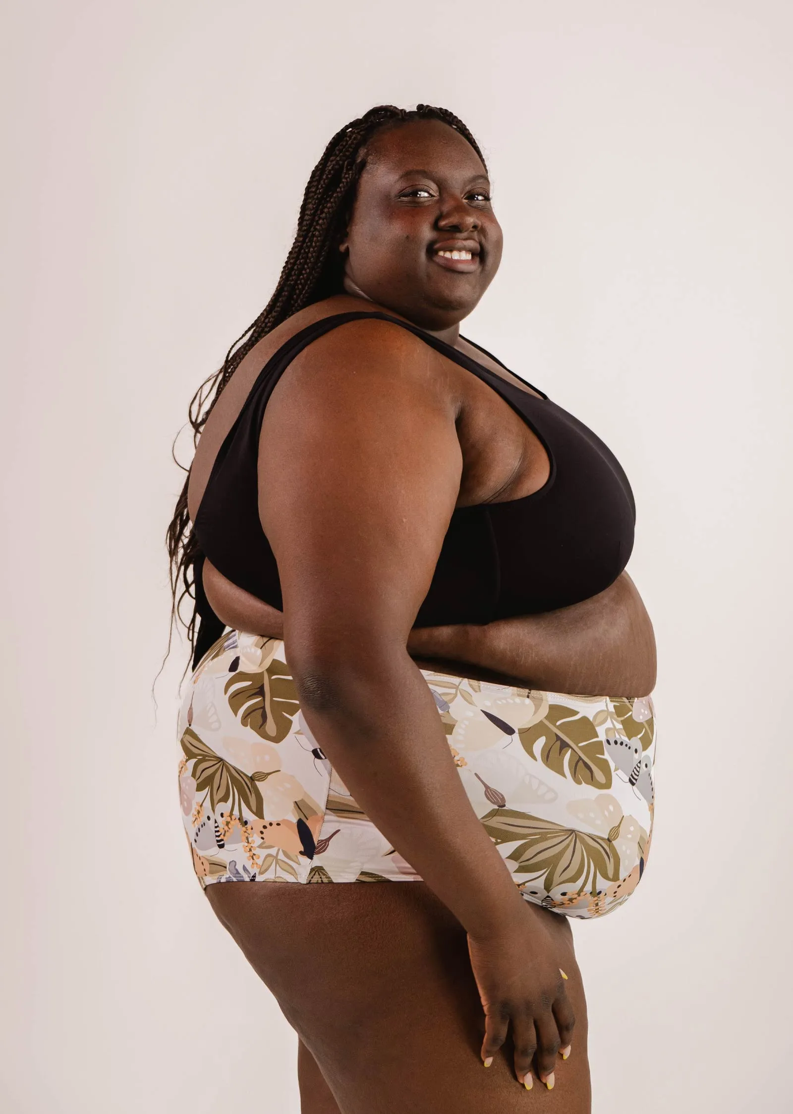 Bermudes Mariposa extra high waisted bikini bottom