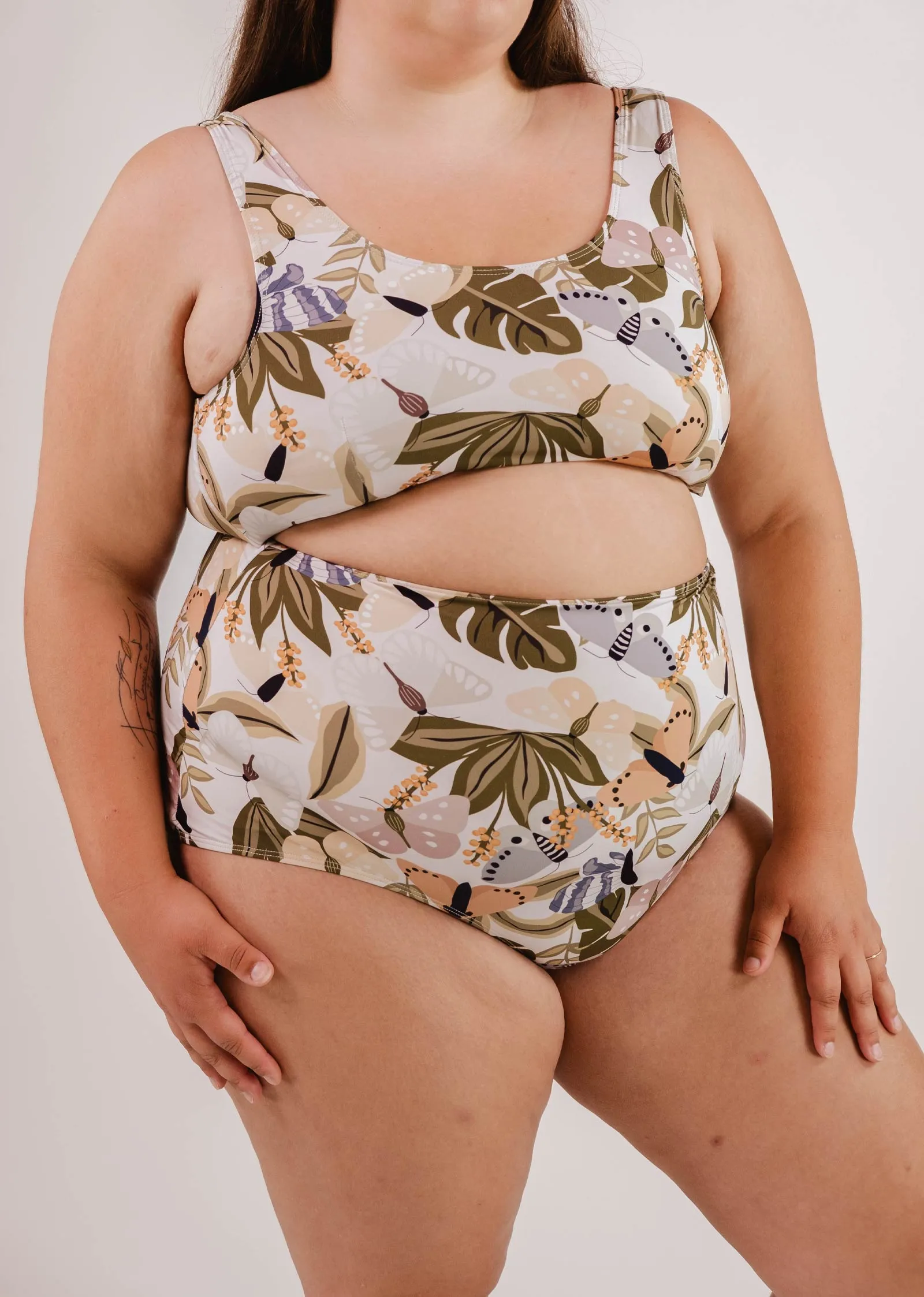 Bermudes Mariposa extra high waisted bikini bottom