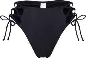 Bestselling Curvy High Waist Strappy Tie Side Ruched Retro Cut Leg Lace Up Cheeky Swim Briefs Bikini Bottom