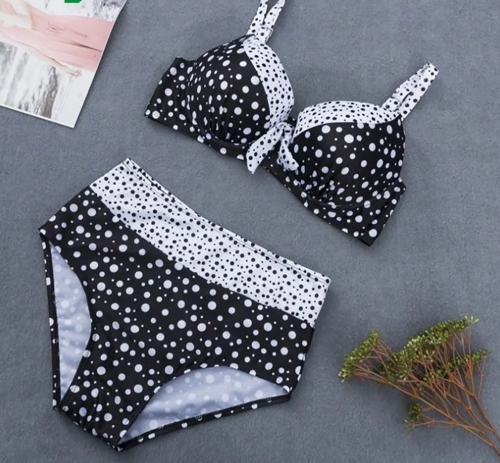 Bikinis Set Two Pieces Striped Split Push Up Swimsuit
