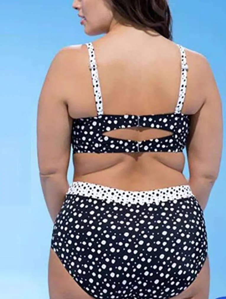 Bikinis Set Two Pieces Striped Split Push Up Swimsuit