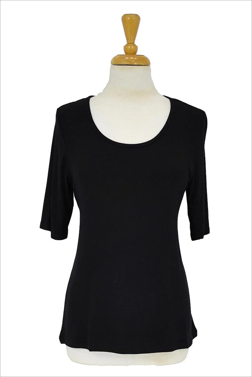 Black Short Sleeve Basic