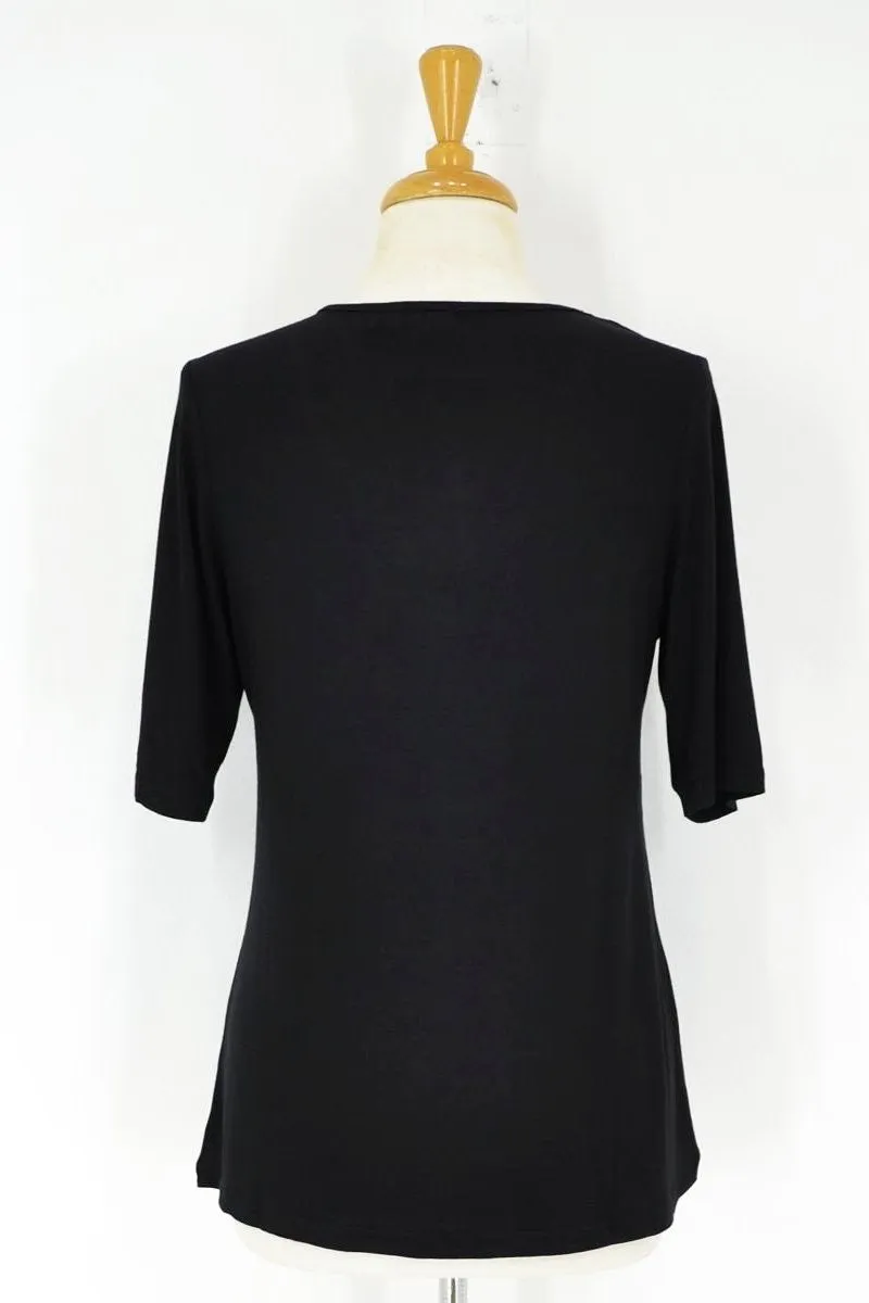 Black Short Sleeve Basic