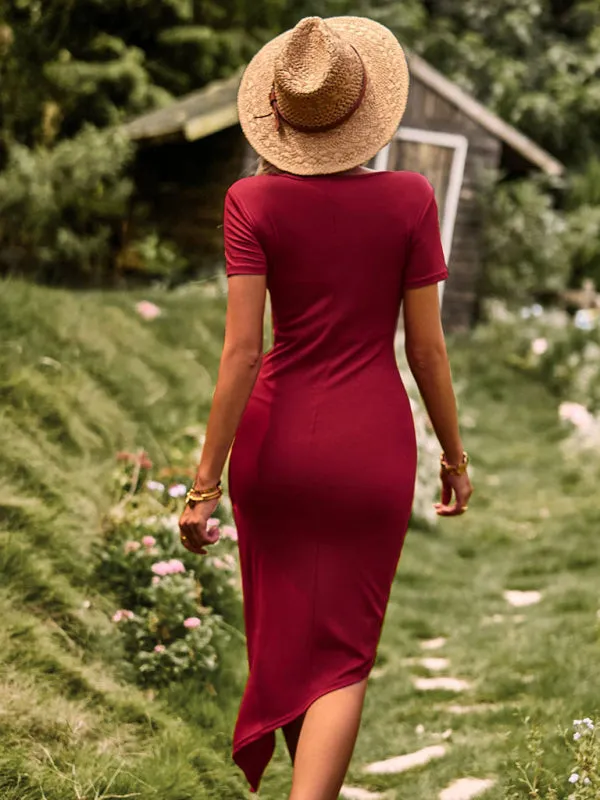 Blue Zone Planet |  New Knitted Dress High Stretch Light Dress Casual Skirt