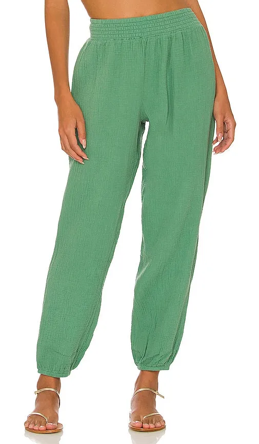 Bobi Beach Gauze Pant in Green