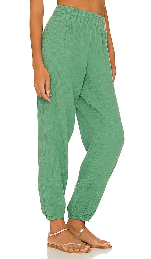 Bobi Beach Gauze Pant in Green