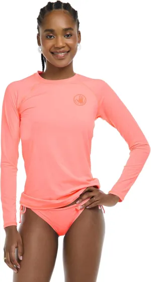 Body Glove Women's Standard Smoothies Sleek Solid Long Sleeve Rashguard with UPF 50 