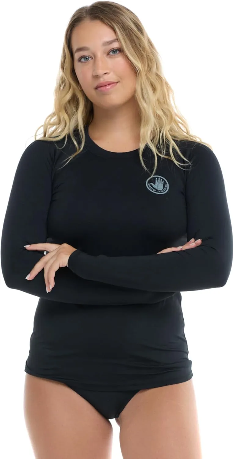 Body Glove Women's Standard Smoothies Sleek Solid Long Sleeve Rashguard with UPF 50 