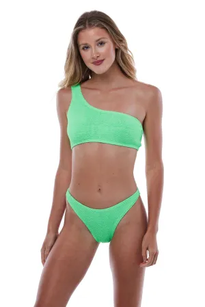 Bora Bora One Shoulder One Size Bikini TOP ONLY (Jungle Green)