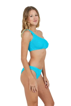 Bora Bora One Shoulder One Size Bikini TOP ONLY (Scuba Blue)