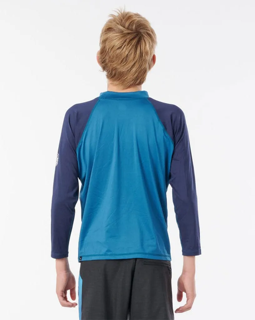 Boys Shockwaves L/Sl Uv Rashvest