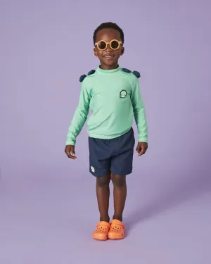 Boys The Dino Swimshorts in Green