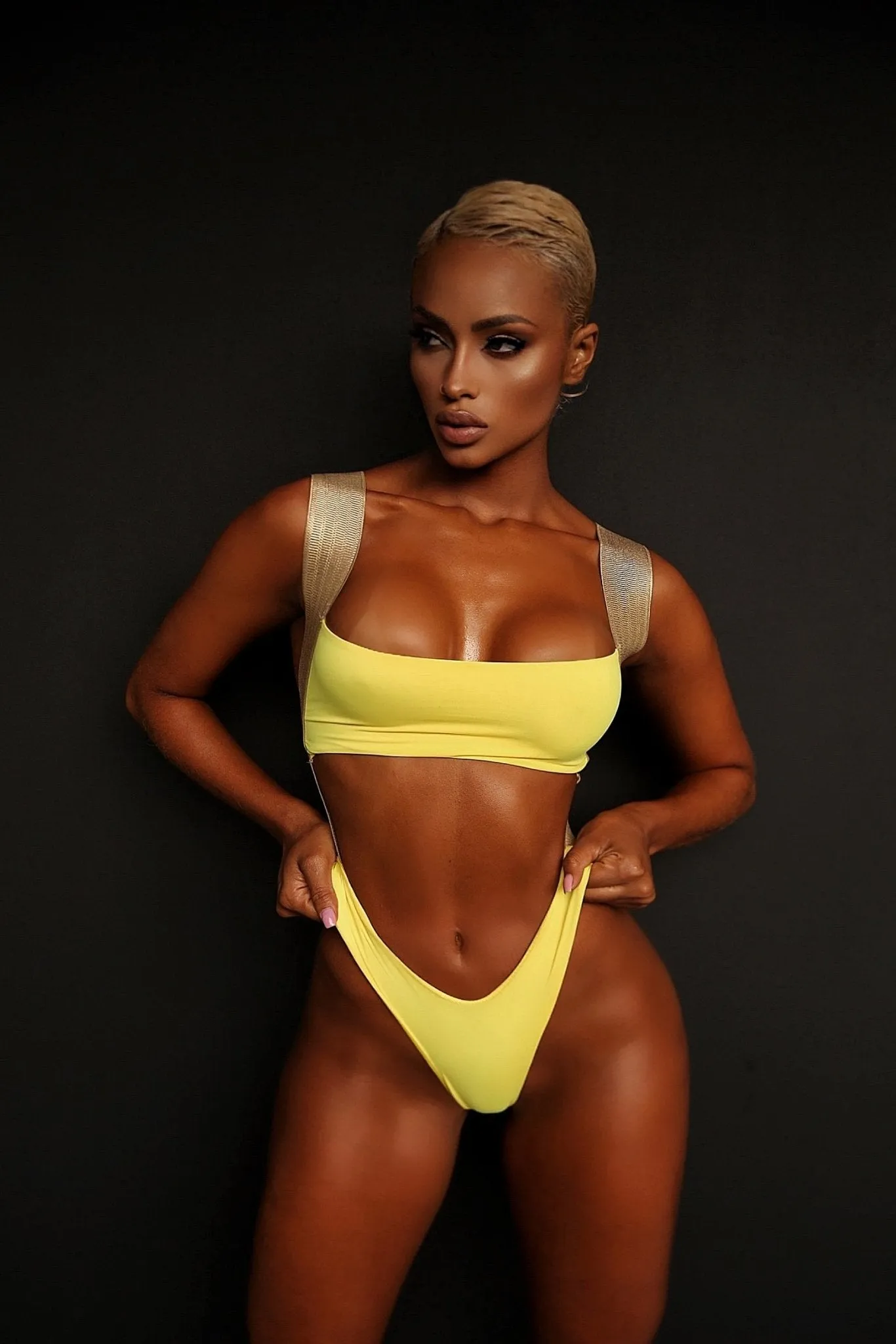 Brick Of Gold Monokini (Yellow)
