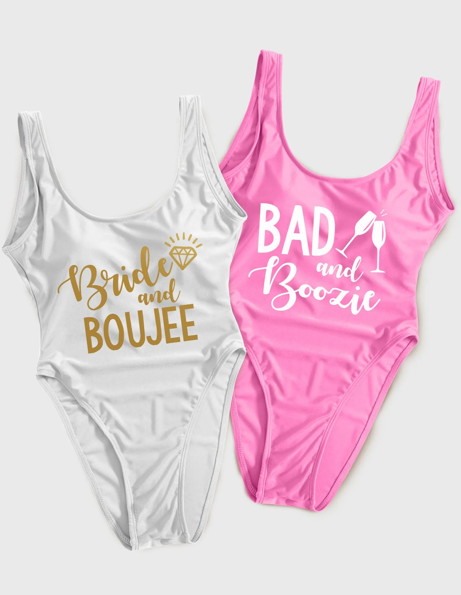 Bride and Boujee & Bad and Boozie (249) Swimsuit
