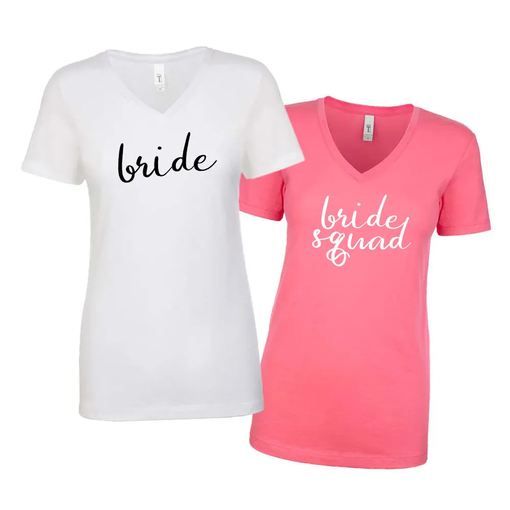 Bride - Bride Squad Cursive (9) & (19) Sweatshirt