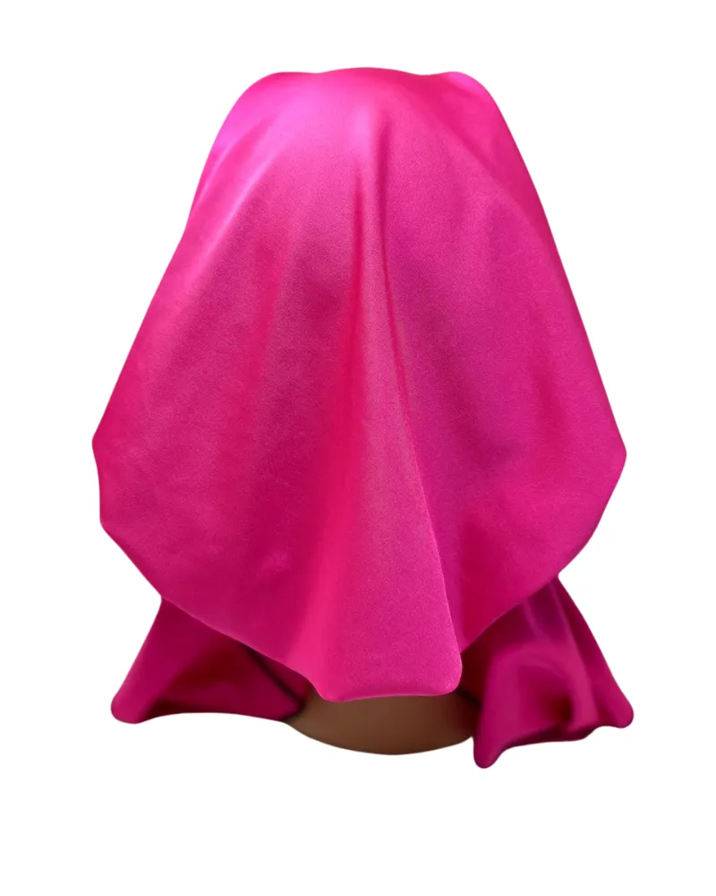 BS Solid Hot Pink Pre-Tied Swim Bandanna