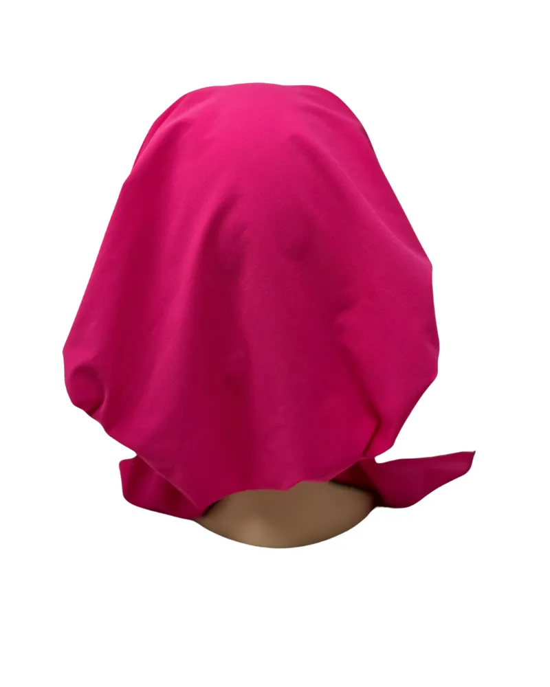 BS Solid Raspberry Pre-Tied Swim Bandanna