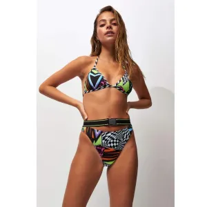 Buckle Print Bikini Set High Waist Swimwear Bikinis 2019