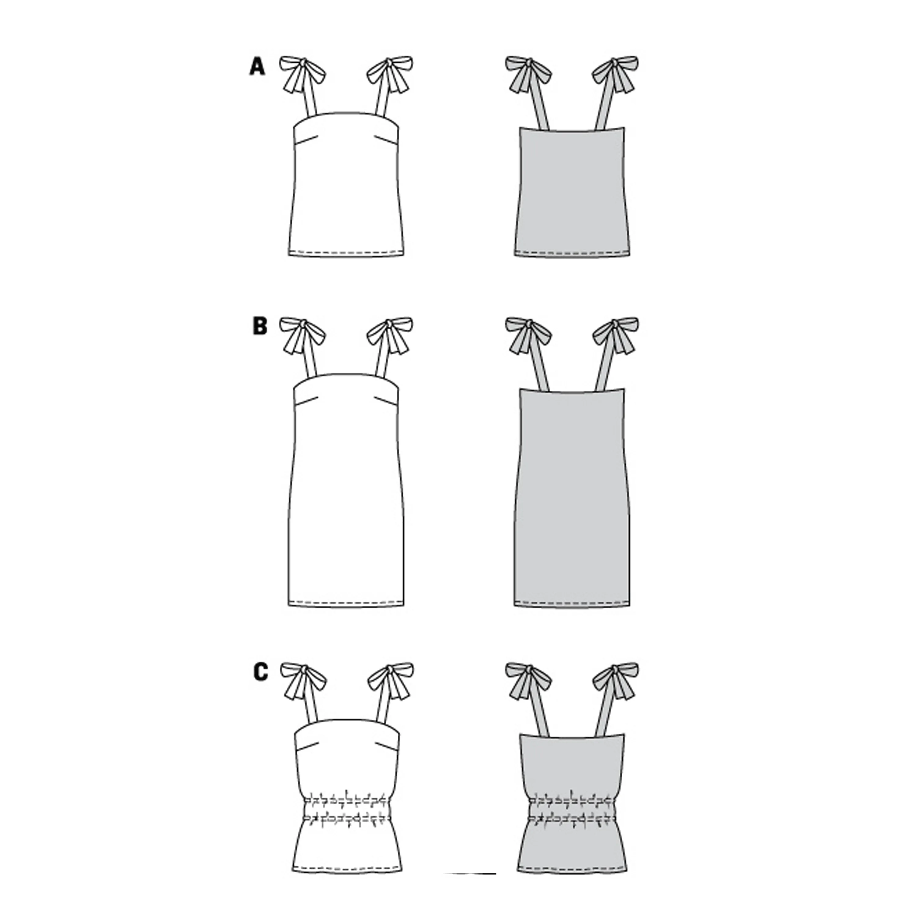 Burda Sewing Pattern 6121 Top and Dress