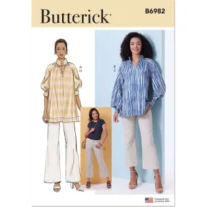 Butterick Pattern B6982 Misses' Tunics and Jeans
