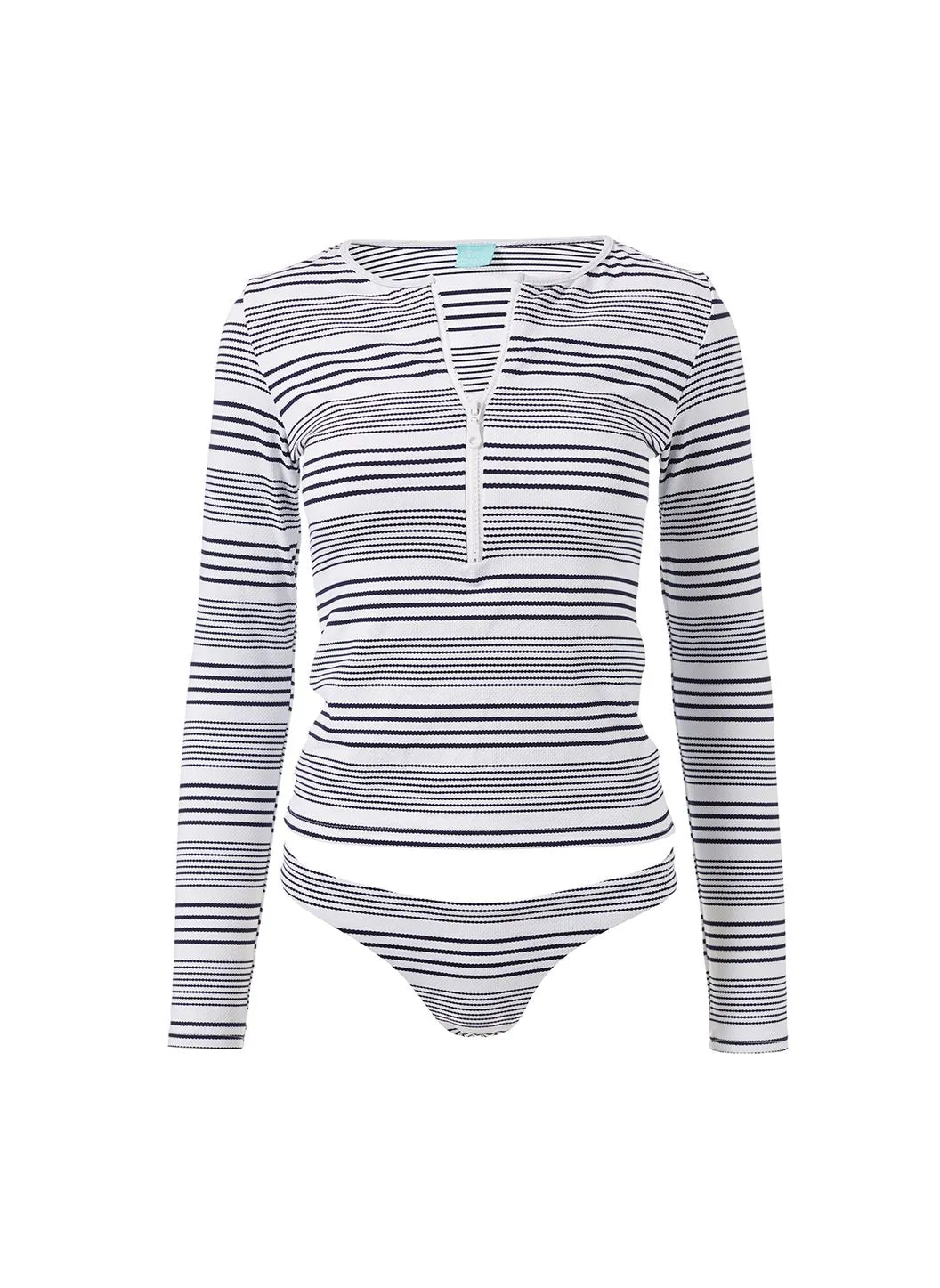 Cali Nautical Pique Stripe Bikini Bottom