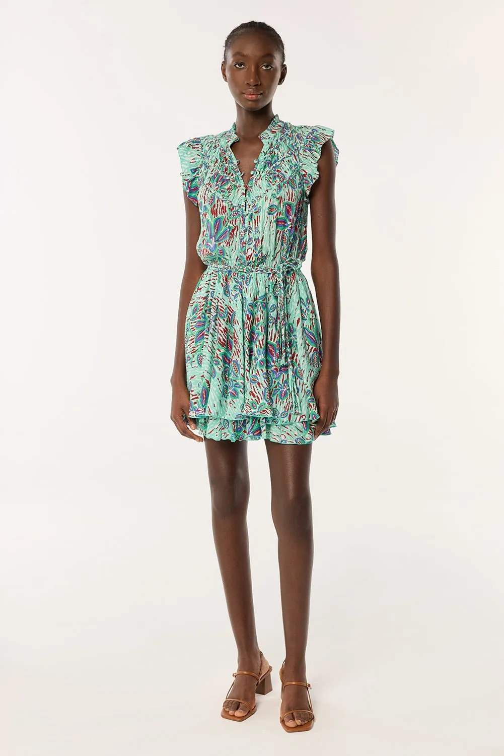Callie Mini Dress in Mint