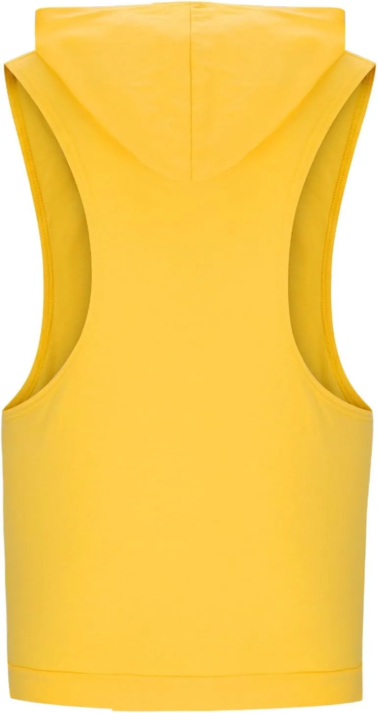 Cambkatl Men's Loose Summer Cut Off Hooded Tank Tops Casual Sleeveless Muscle Shirts Workout Bodybuilding Gym Tees