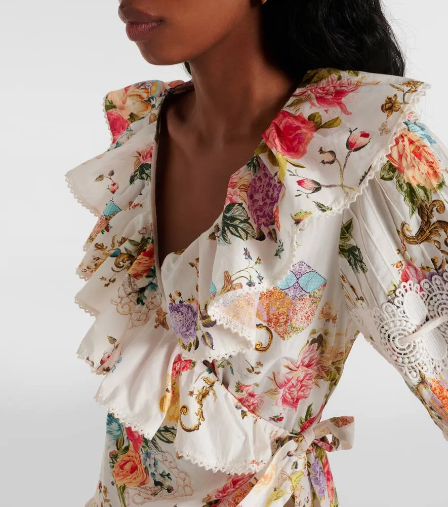 Camilla Sew Yesterday floral cotton wrap dress