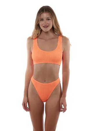 Cancun Classic Seamless One Size Bikini TOP ONLY (Tangerine)