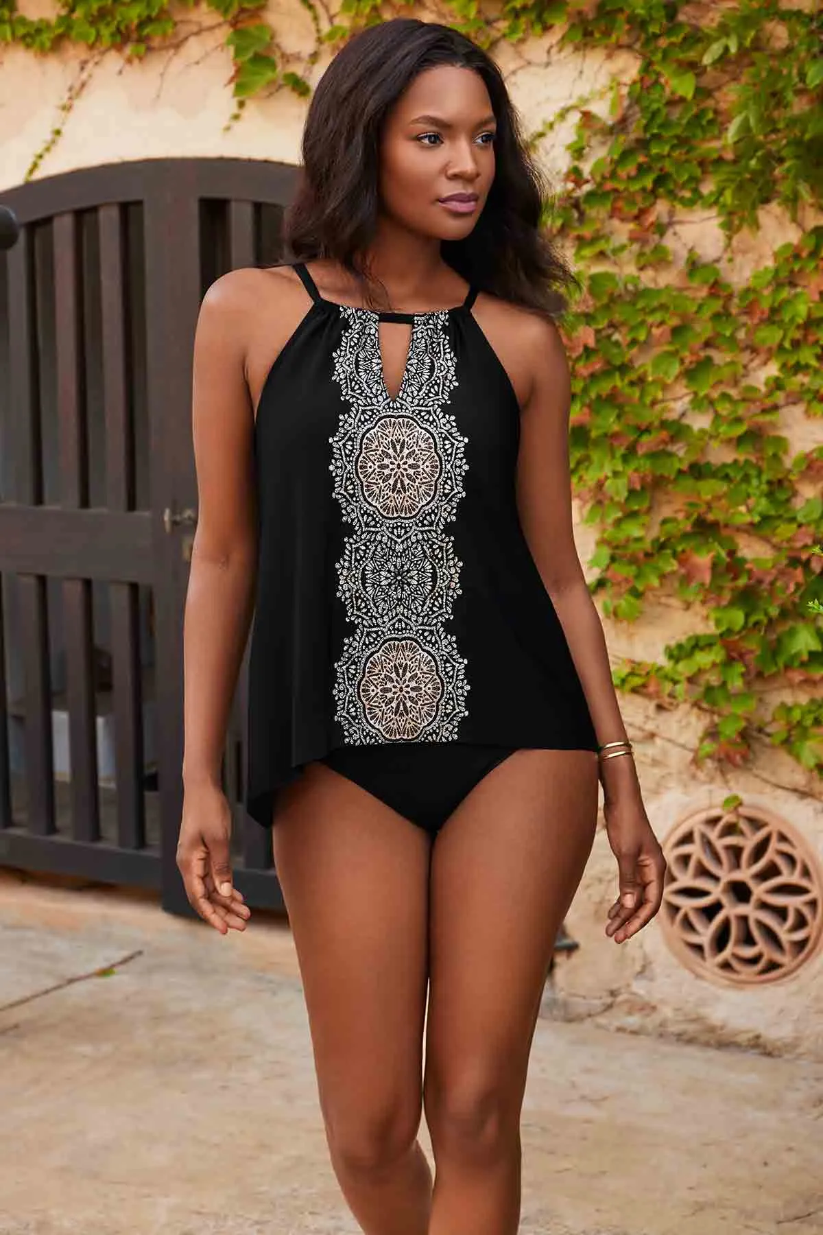 Cappadocia Peephole Tankini Top