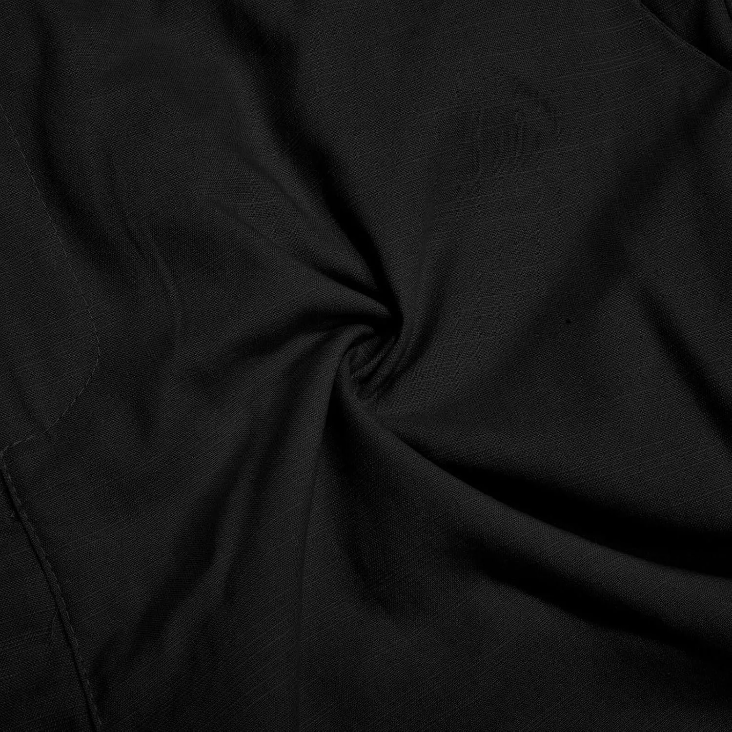 Casual Cotton Linen Shorts for Men Straight Wide Leg Lightweight Lounge Shorts Stretchy Soft Loose-Fit Comfy Short