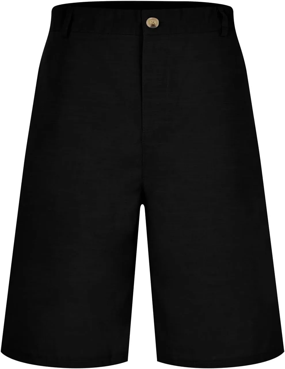 Casual Cotton Linen Shorts for Men Straight Wide Leg Lightweight Lounge Shorts Stretchy Soft Loose-Fit Comfy Short