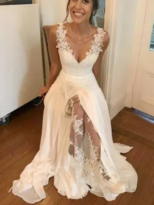 Cheap Lace Wedding Dresses, Newest Wedding Dresses, Beach Wedding Dresses
