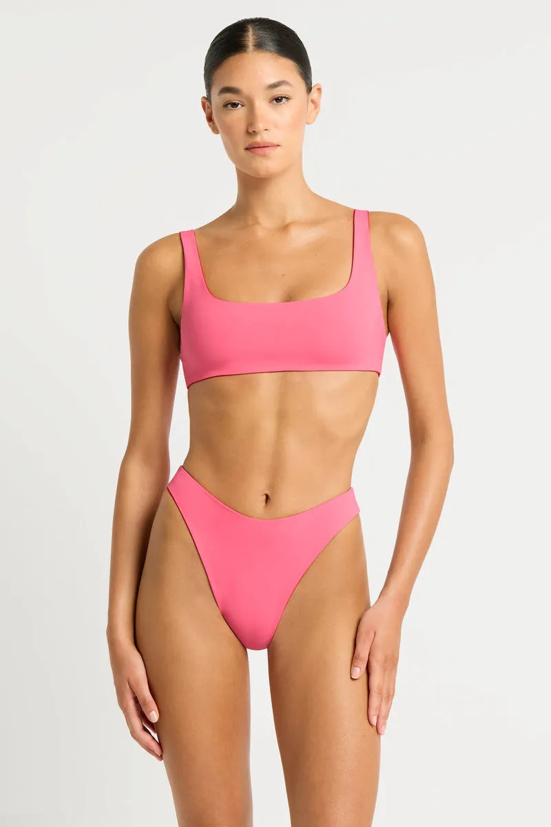 Cherry/Hibiscus Quinn Crop Top