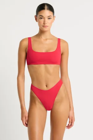 Cherry/Hibiscus Quinn Crop Top