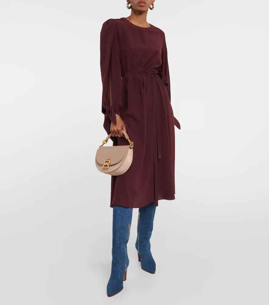 Chloe Silk crêpe de chine midi dress