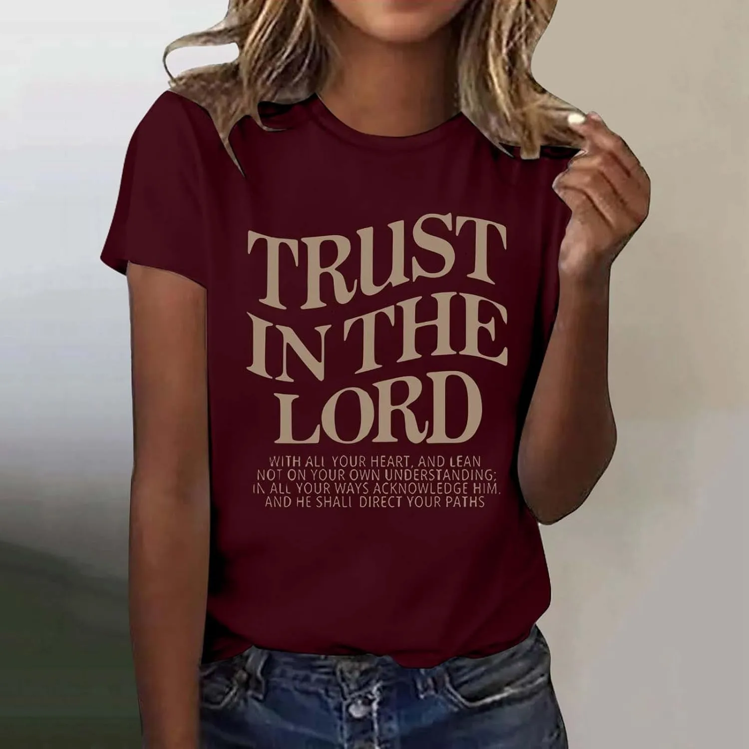 Christian Shirts for Women Love Like Jesus Tshirts Faith T-Shirt Casual Inspirational Short Sleeve Tee Tops