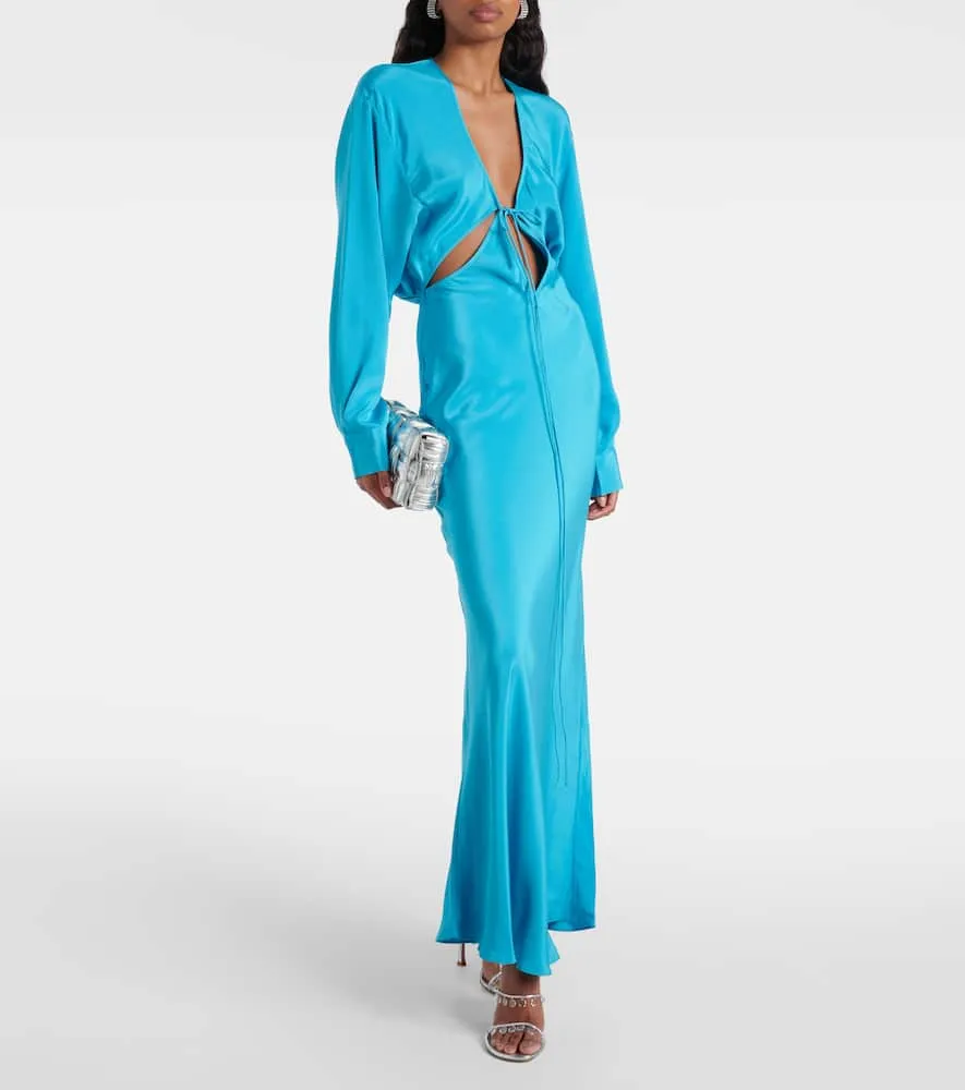 Christopher Esber Triquetra silk maxi dress