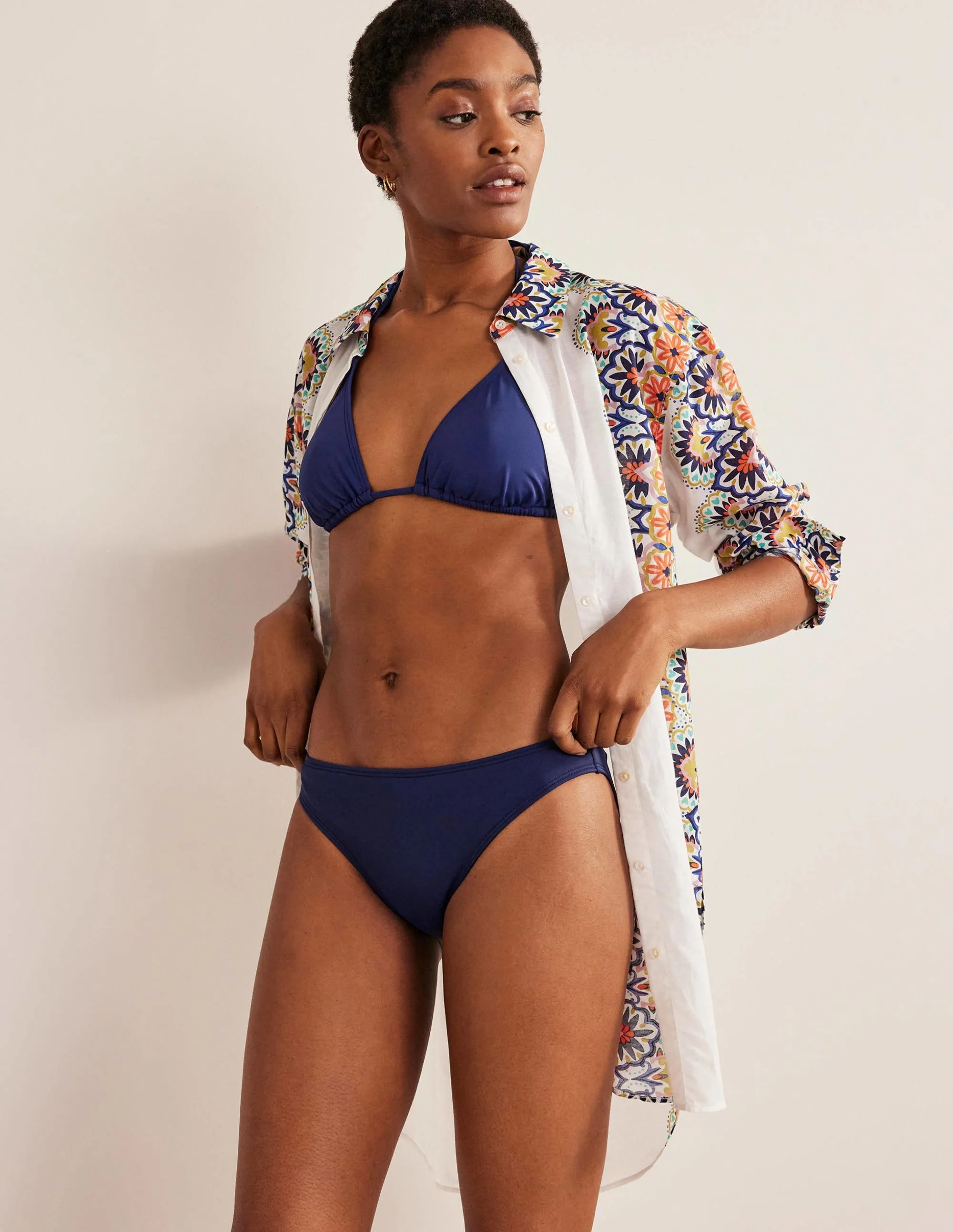 Classic Bikini Bottoms-Navy