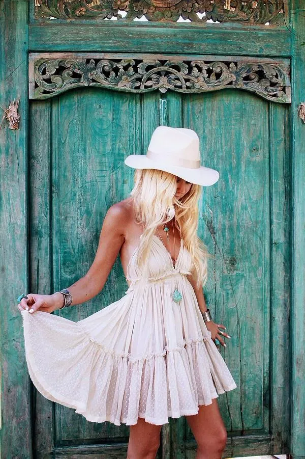 Clearance Pure Color Backless Deep V-neck Sexy Short Dress
