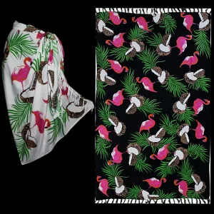 Coconut Flamingo Sarongs