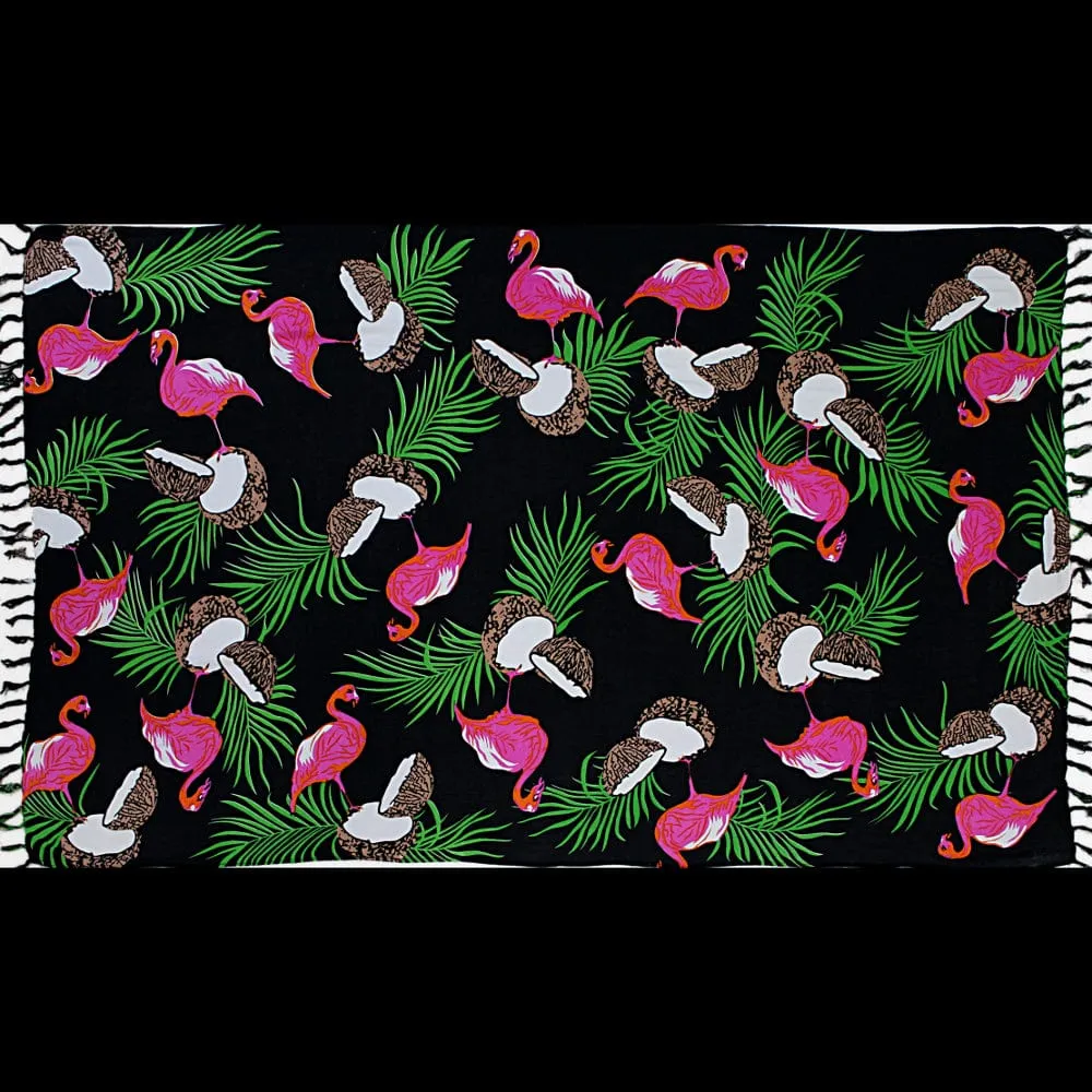 Coconut Flamingo Sarongs