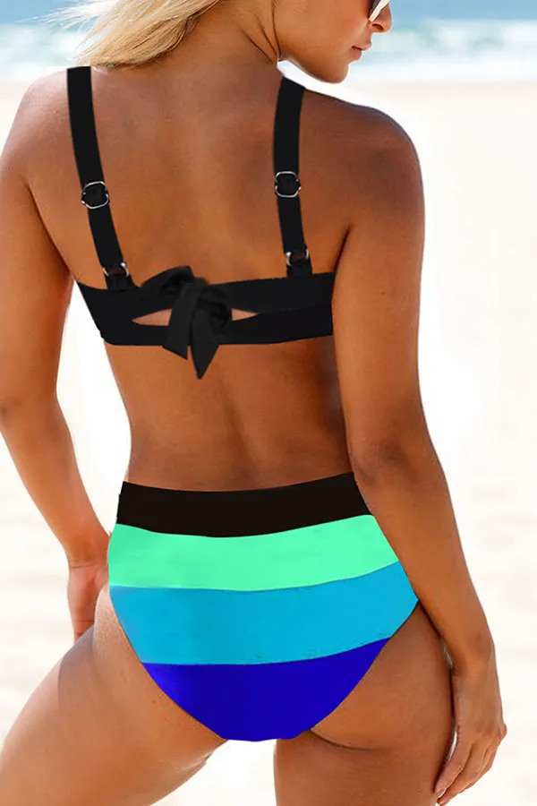 Color Block Beachy Bikini