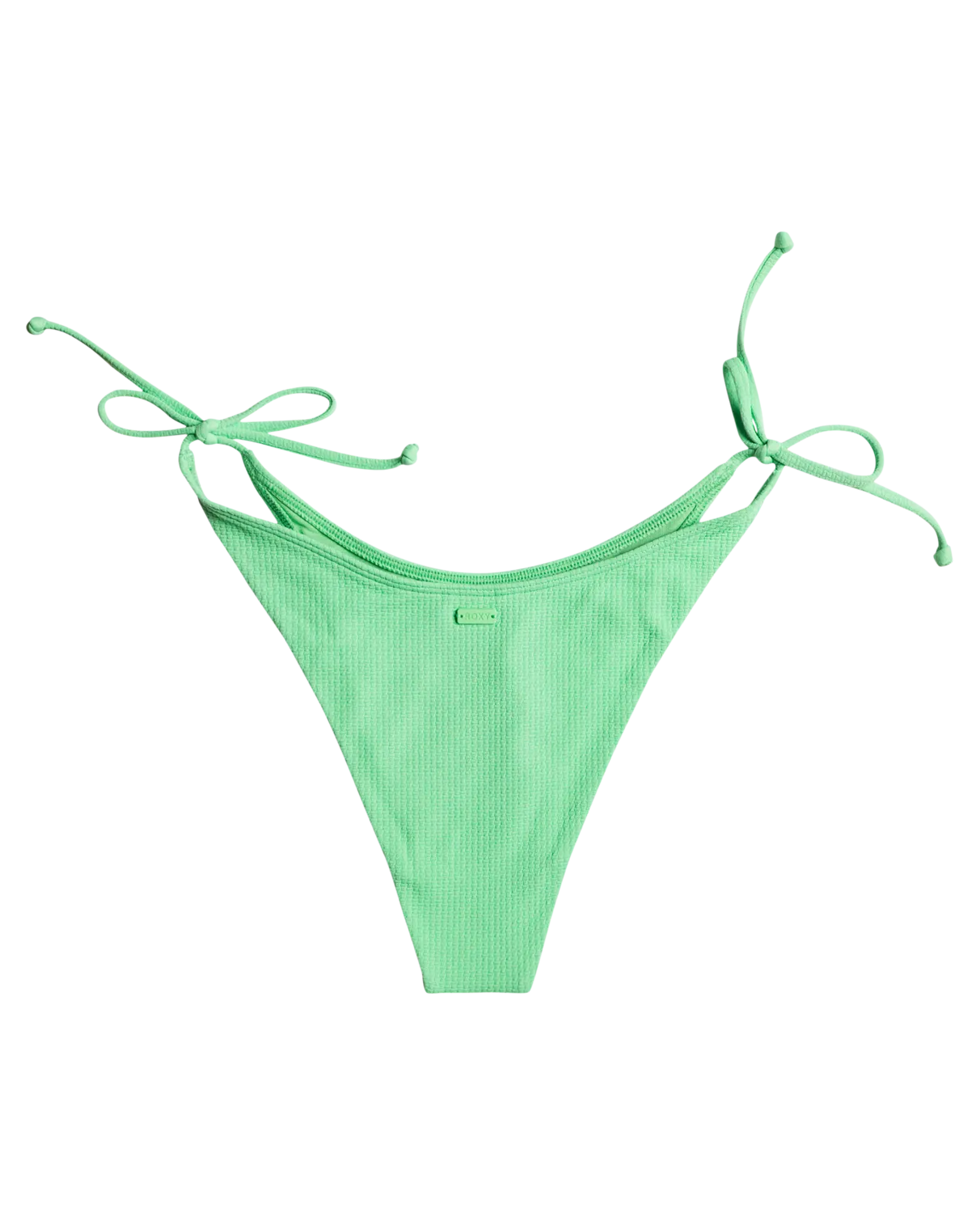 Color Jam Cheeky High Leg Bikini Bottoms in Absinthe Green