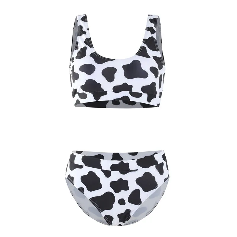 Colorblock Ruffle High waisted Swimsuits for Mommy and Me